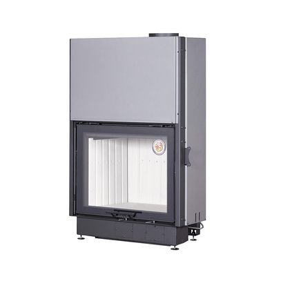 Каминная топка Бавария (Экокамин) Вега 800, принтинг с подовым горением и черным шамотом в Домодедово